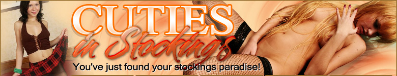 Sponsored by Cuties In Stockings banner.