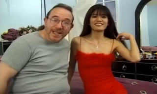 Retro Asian babe Malia fucked for a big mouthful