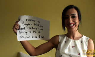 Skyler Mckay squirts first-time as she gets spanked and treated like shit out of her dress and heels