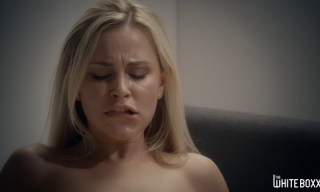 Lola Myluv puts on seductive black lingerie and stockings for a morning surprise