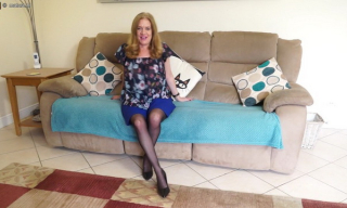 Big breasted British housewife Lily May getting very naughty