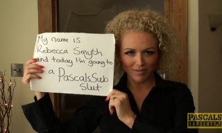 Gorgeous milf Rebecca Jane Smythe gets loudly butt ravaged in her pink trim girdle and black nylons