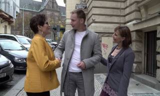 Two naughty mature sluts Danny and Ryanne share one hard younger cock